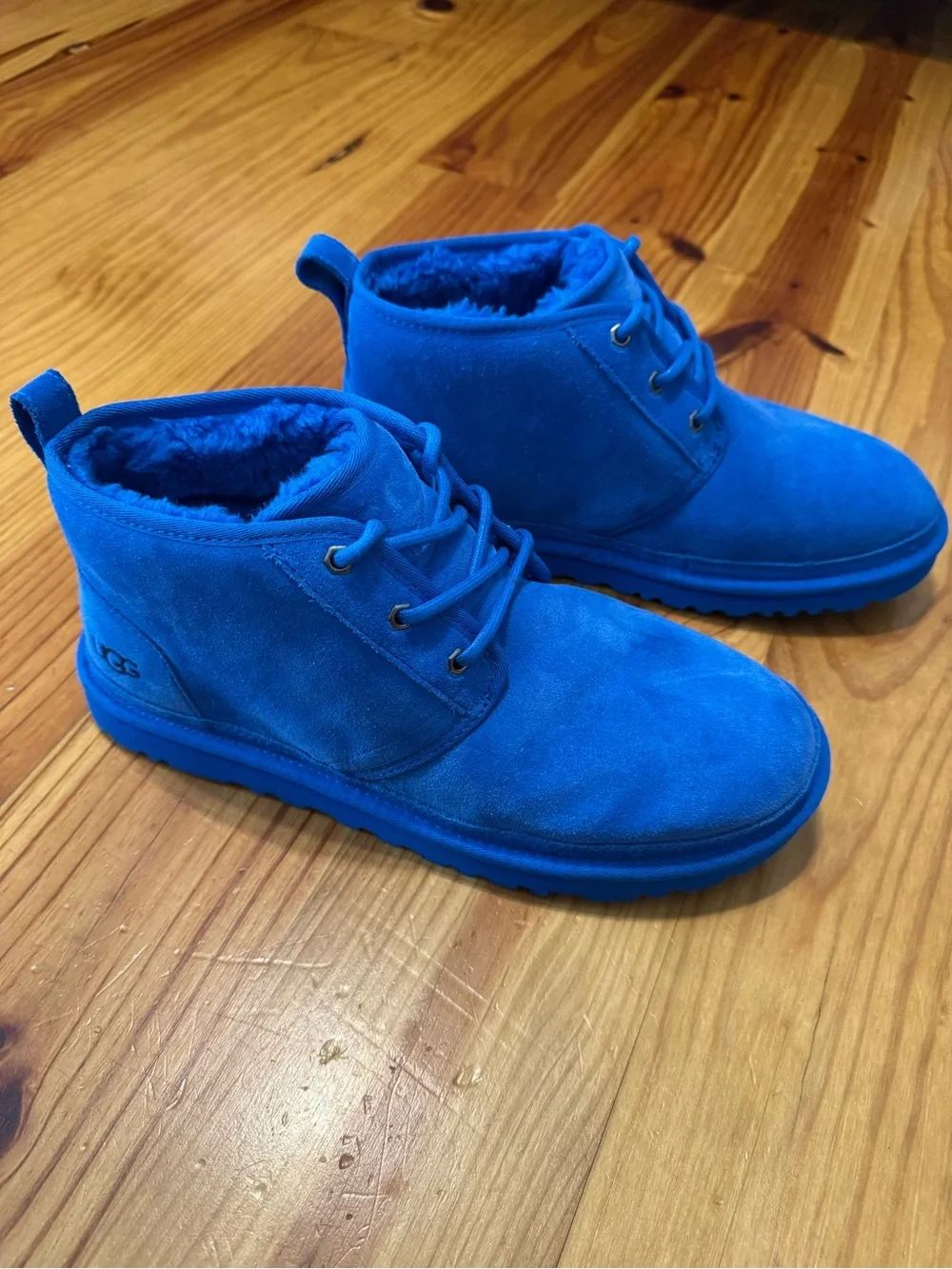 UGG Neumel Men's Chukka Ankle Boot US 11 - Dive Blue Suede